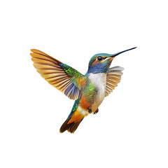 Fototapeta premium hummingbird isolated on a transparent background, in a PNG format