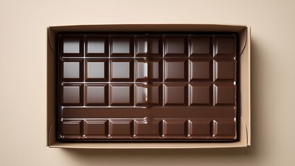 Fototapeta premium Digitally Rendered 8K Chocolate Dessert Layout with Editorial Styling 