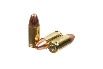 Classic pistol cartridges macro