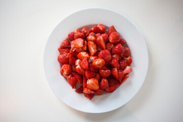 Strawberries in a bowl
