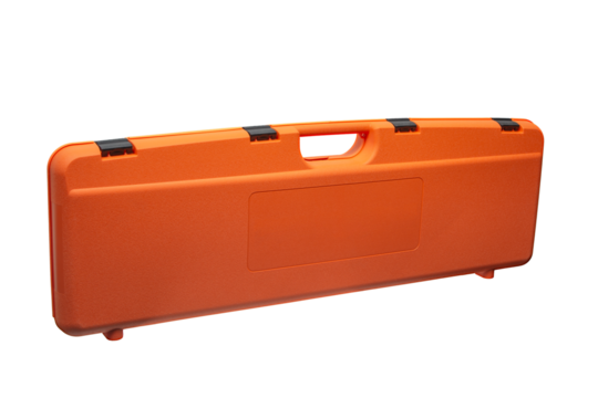 Orange Hard Rifle Case with Latches