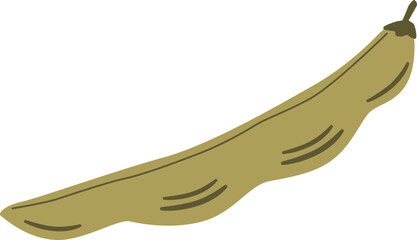 Green asparagus beans in pod