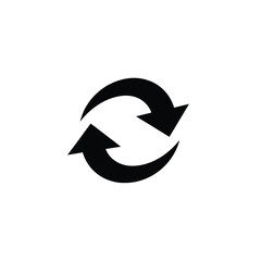 Black Circular Arrows: Refresh, Reload, Repeat, Cycle, Exchange, Update, Sync