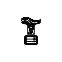 Abstract logo design featuring a stylized letter T incorporating technology and organic elements.