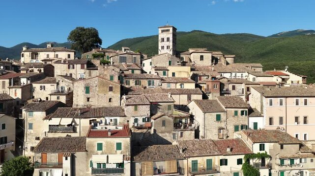 Casperia, lazio, Italia, caratteristico borgo medievale nel cuore della Sabina, in provincia di Rieti