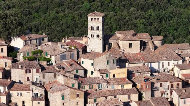 Casperia, lazio, Italia, caratteristico borgo medievale nel cuore della Sabina, in provincia di Rieti
