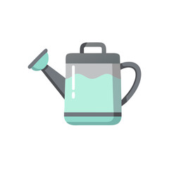 Obraz premium Watering can icon with water in modern flat style 