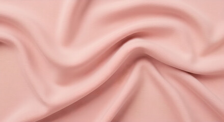 Soft Pink Satin Fabric Texture with Elegant Drapes and Folds