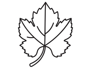 GRAPE LEAF SILHOUETTE