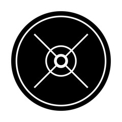 Crosshair vector icon. Aim illustration sign. Target symbol. optical sight web icon.