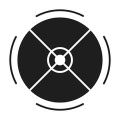 Crosshair vector icon. Aim illustration sign. Target symbol. optical sight web icon.