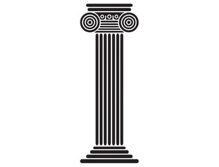 Fototapeta premium GREEK COLUMN SILHOUETTE
