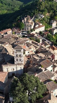 Casperia, lazio, Italia, caratteristico borgo medievale nel cuore della Sabina, in provincia di Rieti