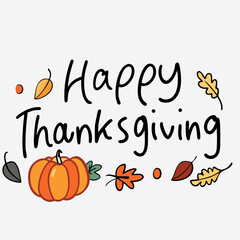 Festive Happy Thanksgiving Vector Graphics