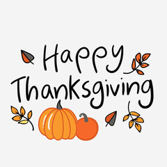 Festive Happy Thanksgiving Vector Graphics