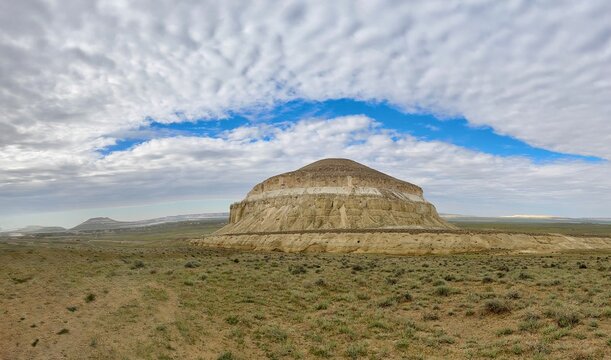 Rock formation in mangystau desert, Kazakistan 