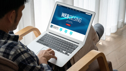 Website design software provide modish template for online retail business and e-commerce