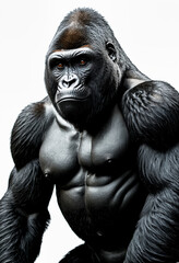 Fototapeta premium closeup of beautiful Gorilla
