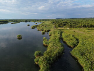 Aerial shots of Pogoria IV, Dąborwa G&oacute;rnicza
