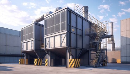 Obraz premium Industrial air filtration system