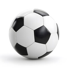 Classic Black and White Soccer Ball – Realistic Design