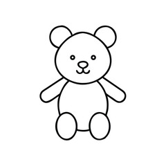 Small stuffed animal toy illustration in a simple design