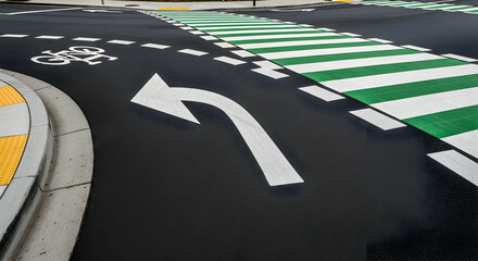 Intersection Safety Features Emphasizing Pedestrian And Cyclist Infrastructure