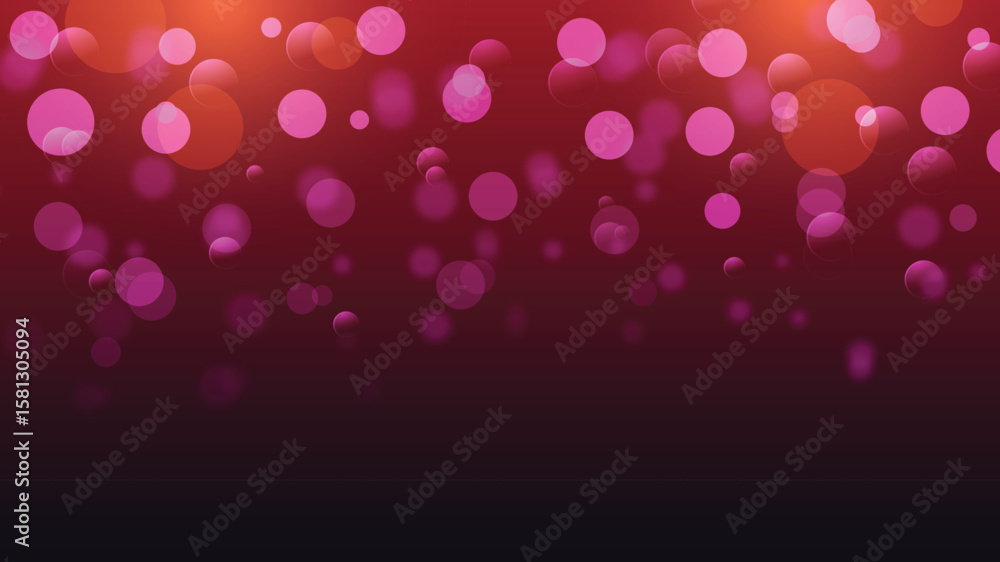 Aufkleber abstract colorful bokeh lights background with glowing circles and soft focus effect
