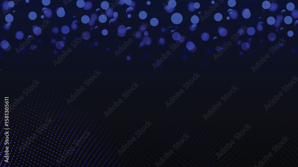 Poster abstract bokeh background with colorful circles and soft light effects