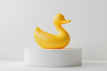 Yellow Rubber Duck: Minimalist Product Photography