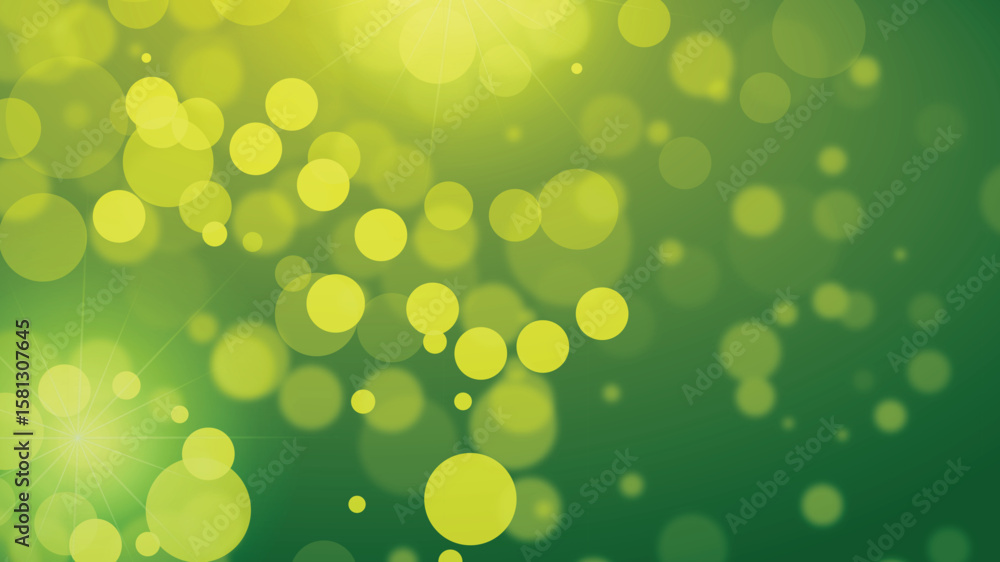 Poster abstract bokeh circles and light effects background design