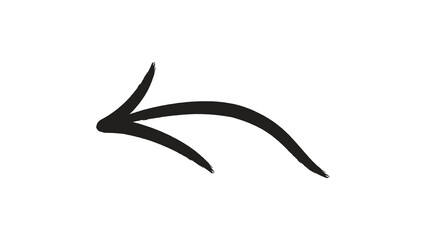 Hand drawn black arrow icon. Hand drawn arrows, mark point icon design collection for web or business and education design element.