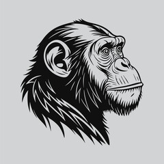 Stylized Orangutan Head Art