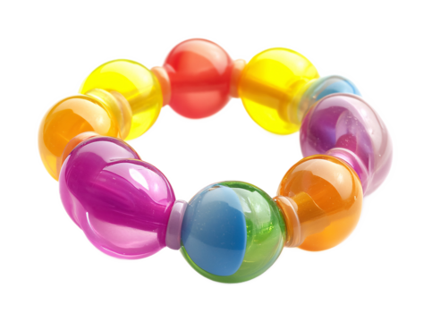 Teething Ring for Baby Comfort - Isolated on White Background