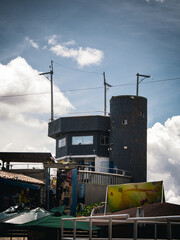construction site with crane