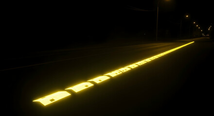 Nighttime Guidance Reflective Road Markers Ensuring Safe Navigation On Dark Roads