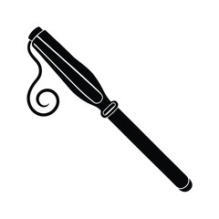 Fototapeta premium curling iron vector illustration
