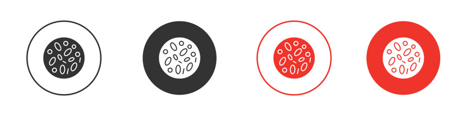 Thalassaemia icon pictogram in solid version.