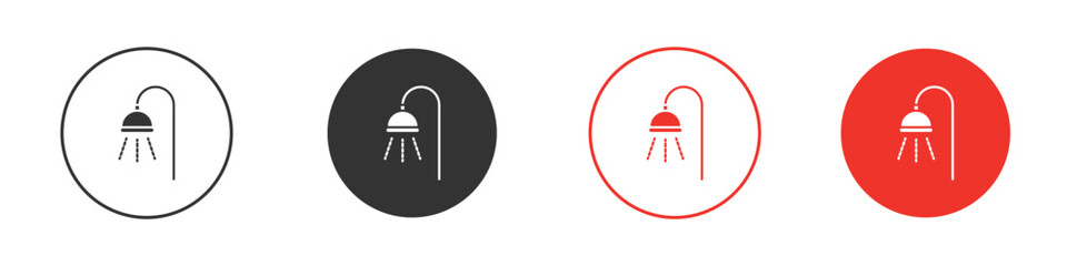 Shower Head icon pictogram in solid version.