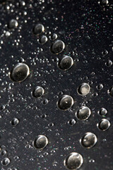 Absract Oil Bubble on a Clear Background