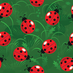 LadyBird-grass-pattern-2