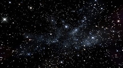 Obraz premium Deep Starry Night Sky With Distant Galaxies