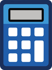 Simple Blue Calculator Icon  A Clean and Functional Design for Digital Projects