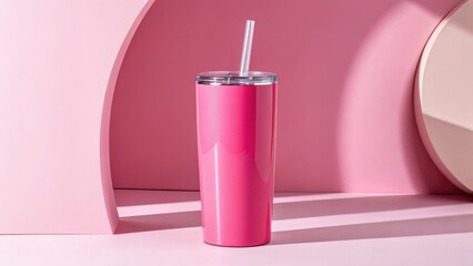 pink lipstick on black background