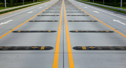 Road Safety Enhancements Speed Control Measures On A Modern Highway