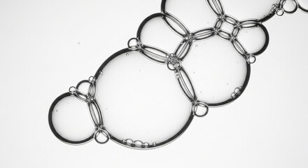 Scientific molecular structure and cosmetic serum drop, DNA and chemical formula design