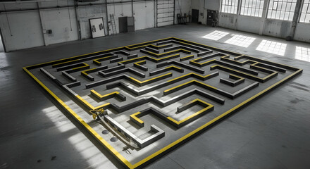 Solving Complexities An Aerial View of a Concrete Maze with Robotic Solver