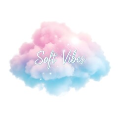 Peaceful Pastel Cloud: Dreamy Background for Designs