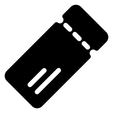 Tiket icon with solid style