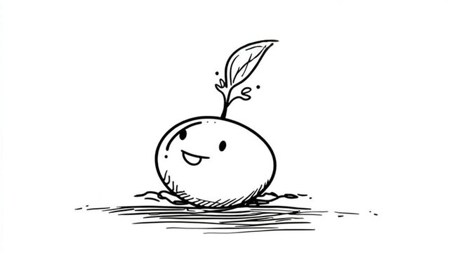 Cheerful Cartoon Root Vegetable Garden Animation